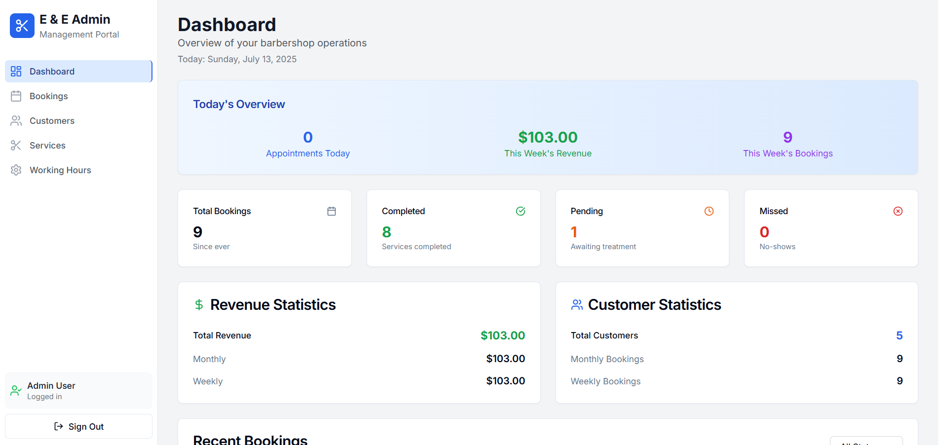 Appointment Booking Interface