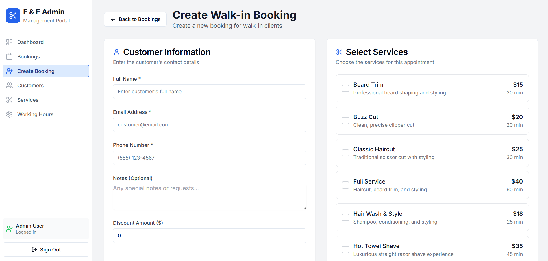 Staff Scheduling Module