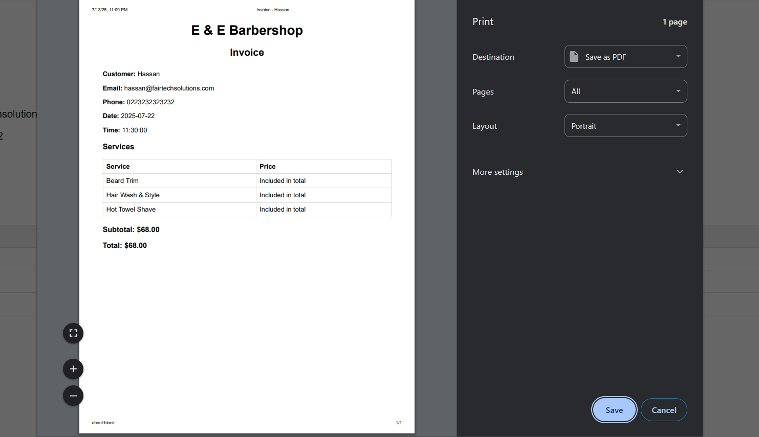 Inventory Tracking Interface