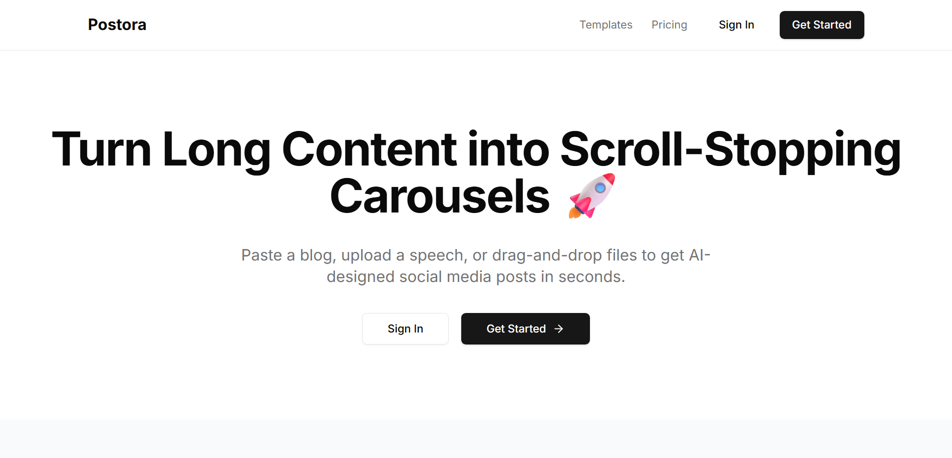 Postora - AI Linkedin Carousel Post Generator